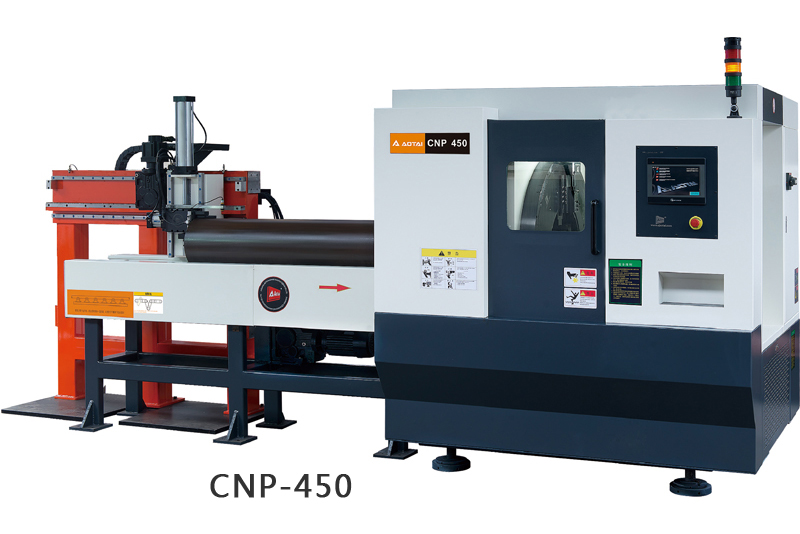 CNP HIGH SPEED PIPE CUTTING AND BEVELING MACHINE